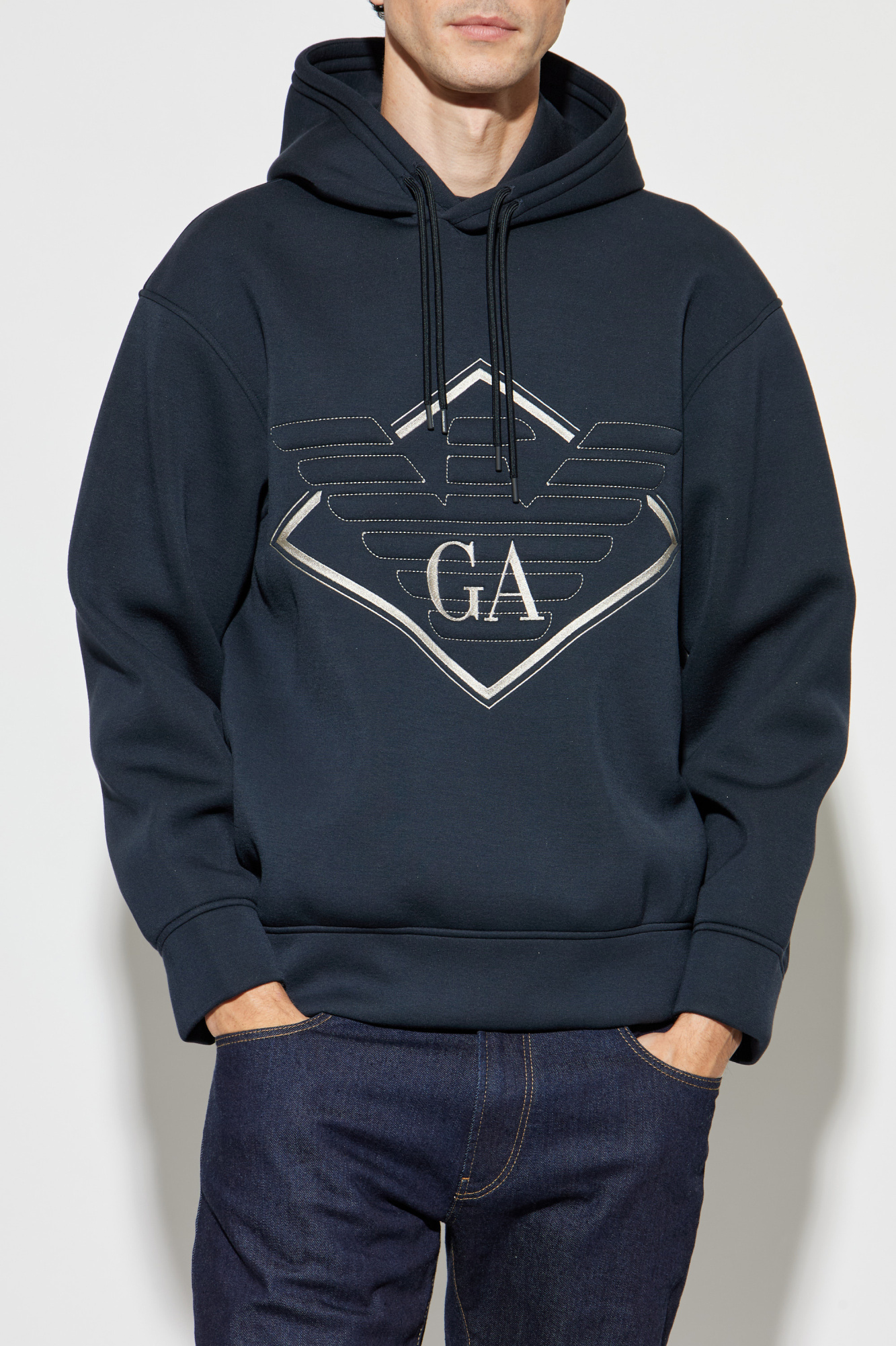 Emporio Armani Sweatshirt with embroidered logo | Men's